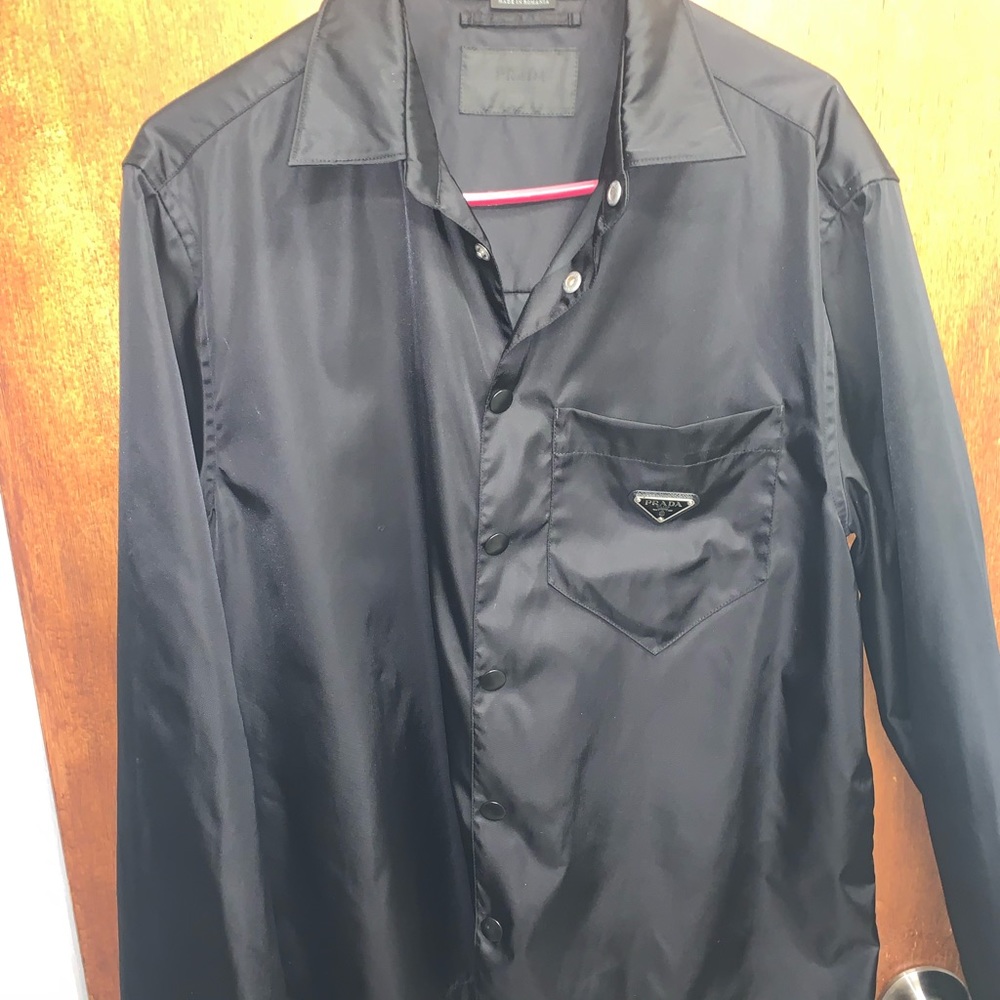 Prada Renylon Button Up Shirt Worn 1X Authentic